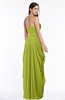 ColsBM Wren Green Oasis Informal Sleeveless Half Backless Chiffon Floor Length Plus Size Bridesmaid Dresses
