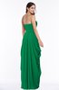 ColsBM Wren Green Informal Sleeveless Half Backless Chiffon Floor Length Plus Size Bridesmaid Dresses
