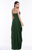 ColsBM Wren Hunter Green Informal Sleeveless Half Backless Chiffon Floor Length Plus Size Bridesmaid Dresses
