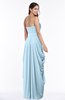 ColsBM Wren Ice Blue Informal Sleeveless Half Backless Chiffon Floor Length Plus Size Bridesmaid Dresses