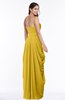 ColsBM Wren Lemon Curry Informal Sleeveless Half Backless Chiffon Floor Length Plus Size Bridesmaid Dresses