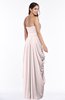 ColsBM Wren Light Pink Informal Sleeveless Half Backless Chiffon Floor Length Plus Size Bridesmaid Dresses