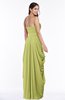 ColsBM Wren Linden Green Informal Sleeveless Half Backless Chiffon Floor Length Plus Size Bridesmaid Dresses