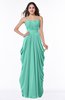 ColsBM Wren Mint Green Informal Sleeveless Half Backless Chiffon Floor Length Plus Size Bridesmaid Dresses