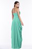 ColsBM Wren Mint Green Informal Sleeveless Half Backless Chiffon Floor Length Plus Size Bridesmaid Dresses