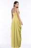 ColsBM Wren Misted Yellow Informal Sleeveless Half Backless Chiffon Floor Length Plus Size Bridesmaid Dresses