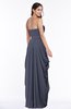 ColsBM Wren Nightshadow Blue Informal Sleeveless Half Backless Chiffon Floor Length Plus Size Bridesmaid Dresses