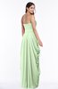 ColsBM Wren Pale Green Informal Sleeveless Half Backless Chiffon Floor Length Plus Size Bridesmaid Dresses