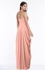 ColsBM Wren Peach Informal Sleeveless Half Backless Chiffon Floor Length Plus Size Bridesmaid Dresses