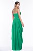 ColsBM Wren Pepper Green Informal Sleeveless Half Backless Chiffon Floor Length Plus Size Bridesmaid Dresses