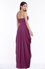 ColsBM Wren Raspberry Informal Sleeveless Half Backless Chiffon Floor Length Plus Size Bridesmaid Dresses