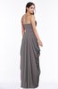 ColsBM Wren Ridge Grey Informal Sleeveless Half Backless Chiffon Floor Length Plus Size Bridesmaid Dresses