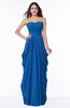 ColsBM Wren Royal Blue Informal Sleeveless Half Backless Chiffon Floor Length Plus Size Bridesmaid Dresses