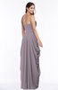 ColsBM Wren Sea Fog Informal Sleeveless Half Backless Chiffon Floor Length Plus Size Bridesmaid Dresses