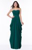 ColsBM Wren Shaded Spruce Informal Sleeveless Half Backless Chiffon Floor Length Plus Size Bridesmaid Dresses