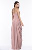 ColsBM Wren Silver Pink Informal Sleeveless Half Backless Chiffon Floor Length Plus Size Bridesmaid Dresses