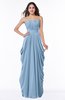 ColsBM Wren Sky Blue Informal Sleeveless Half Backless Chiffon Floor Length Plus Size Bridesmaid Dresses