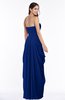 ColsBM Wren Sodalite Blue Informal Sleeveless Half Backless Chiffon Floor Length Plus Size Bridesmaid Dresses
