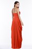 ColsBM Wren Tangerine Tango Informal Sleeveless Half Backless Chiffon Floor Length Plus Size Bridesmaid Dresses