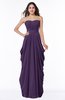 ColsBM Wren Violet Informal Sleeveless Half Backless Chiffon Floor Length Plus Size Bridesmaid Dresses