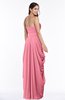 ColsBM Wren Watermelon Informal Sleeveless Half Backless Chiffon Floor Length Plus Size Bridesmaid Dresses