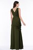 ColsBM Nora Beech Elegant A-line V-neck Sleeveless Zip up Sash Plus Size Bridesmaid Dresses
