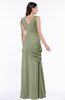 ColsBM Nora Bog Elegant A-line V-neck Sleeveless Zip up Sash Plus Size Bridesmaid Dresses