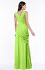 ColsBM Nora Bright Green Elegant A-line V-neck Sleeveless Zip up Sash Plus Size Bridesmaid Dresses