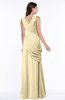 ColsBM Nora Cornhusk Elegant A-line V-neck Sleeveless Zip up Sash Plus Size Bridesmaid Dresses