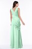 ColsBM Nora Honeydew Elegant A-line V-neck Sleeveless Zip up Sash Plus Size Bridesmaid Dresses