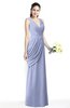 ColsBM Nora Lavender Elegant A-line V-neck Sleeveless Zip up Sash Plus Size Bridesmaid Dresses