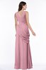ColsBM Nora Light Coral Elegant A-line V-neck Sleeveless Zip up Sash Plus Size Bridesmaid Dresses