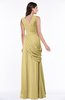 ColsBM Nora New Wheat Elegant A-line V-neck Sleeveless Zip up Sash Plus Size Bridesmaid Dresses