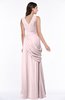 ColsBM Nora Petal Pink Elegant A-line V-neck Sleeveless Zip up Sash Plus Size Bridesmaid Dresses