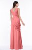 ColsBM Nora Shell Pink Elegant A-line V-neck Sleeveless Zip up Sash Plus Size Bridesmaid Dresses