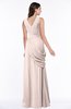 ColsBM Nora Silver Peony Elegant A-line V-neck Sleeveless Zip up Sash Plus Size Bridesmaid Dresses