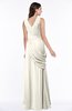 ColsBM Nora Whisper White Elegant A-line V-neck Sleeveless Zip up Sash Plus Size Bridesmaid Dresses