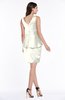 ColsBM Desiree Cream Classic Column V-neck Sleeveless Half Backless Sash Wedding Guest Dresses