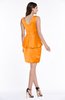 ColsBM Desiree Orange Classic Column V-neck Sleeveless Half Backless Sash Wedding Guest Dresses