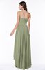 ColsBM Sierra Moss Green Classic Trumpet Strapless Half Backless Chiffon Bridesmaid Dresses