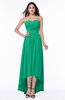 ColsBM Sierra Pepper Green Classic Trumpet Strapless Half Backless Chiffon Bridesmaid Dresses