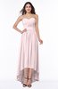 ColsBM Sierra Petal Pink Classic Trumpet Strapless Half Backless Chiffon Bridesmaid Dresses
