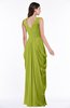 ColsBM Alice Green Oasis Mature V-neck Short Sleeve Chiffon Floor Length Plus Size Bridesmaid Dresses