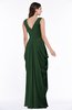 ColsBM Alice Hunter Green Mature V-neck Short Sleeve Chiffon Floor Length Plus Size Bridesmaid Dresses