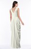 ColsBM Alice Ivory Mature V-neck Short Sleeve Chiffon Floor Length Plus Size Bridesmaid Dresses