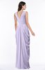 ColsBM Alice Light Purple Mature V-neck Short Sleeve Chiffon Floor Length Plus Size Bridesmaid Dresses