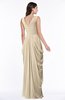 ColsBM Alice Novelle Peach Mature V-neck Short Sleeve Chiffon Floor Length Plus Size Bridesmaid Dresses