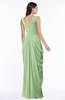 ColsBM Alice Sage Green Mature V-neck Short Sleeve Chiffon Floor Length Plus Size Bridesmaid Dresses