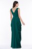 ColsBM Alice Shaded Spruce Mature V-neck Short Sleeve Chiffon Floor Length Plus Size Bridesmaid Dresses
