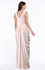 ColsBM Alice Silver Peony Mature V-neck Short Sleeve Chiffon Floor Length Plus Size Bridesmaid Dresses